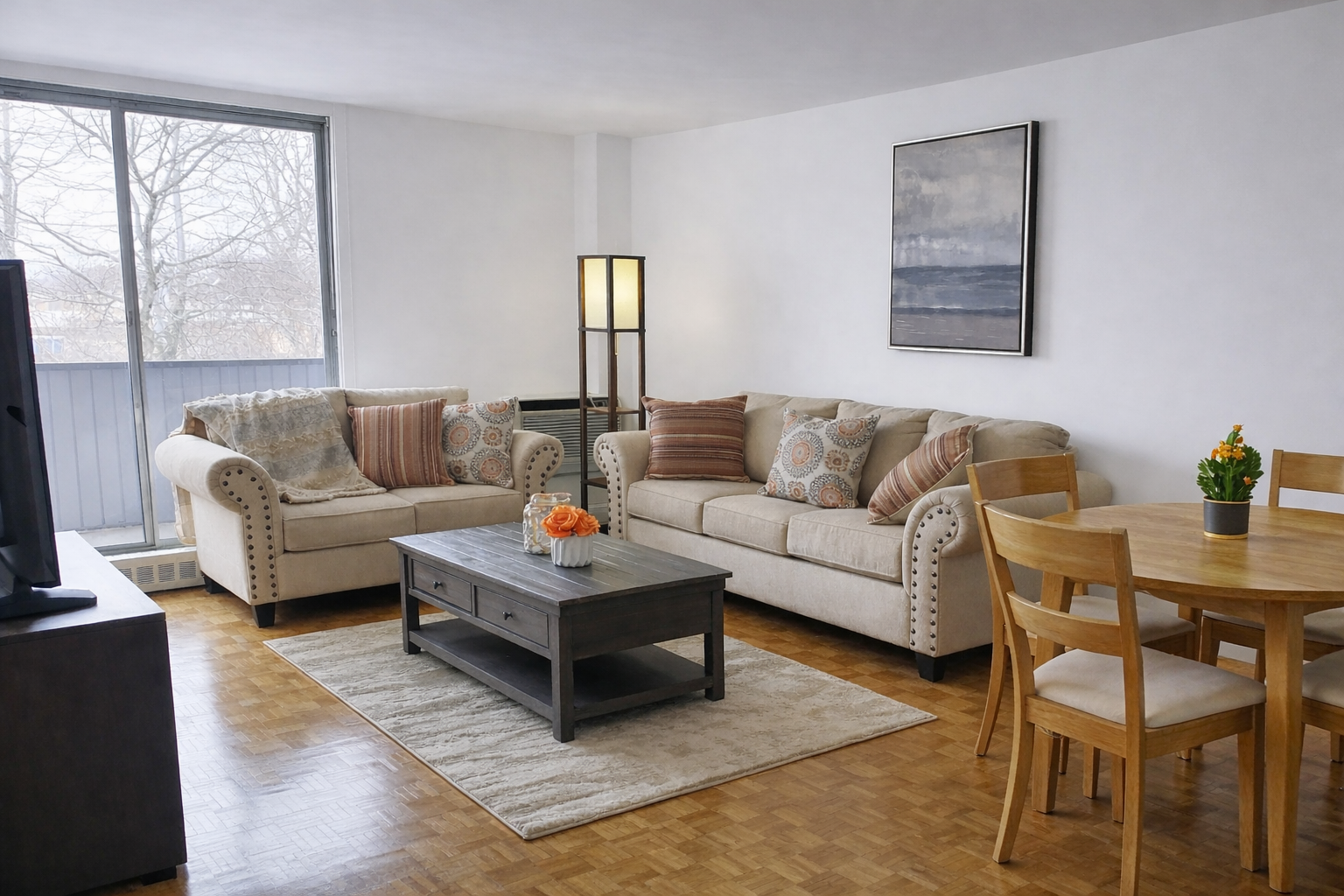 Regency 1bd Living Room Slide 3